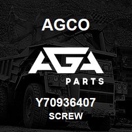 Y70936407 Agco SCREW | AGA Parts