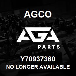 Y70937360 Agco NO LONGER AVAILABLE | AGA Parts