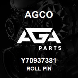 Y70937381 Agco ROLL PIN | AGA Parts