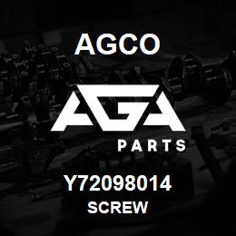 Y72098014 Agco SCREW | AGA Parts