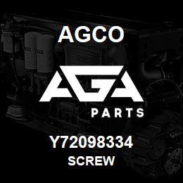 Y72098334 Agco SCREW | AGA Parts