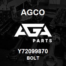 Y72099870 Agco BOLT | AGA Parts