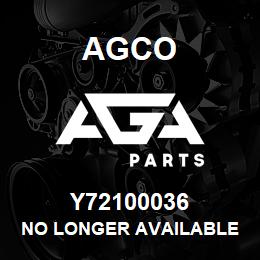 Y72100036 Agco NO LONGER AVAILABLE | AGA Parts