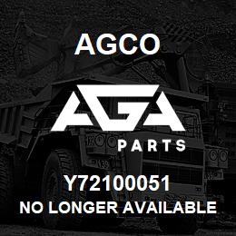 Y72100051 Agco NO LONGER AVAILABLE | AGA Parts