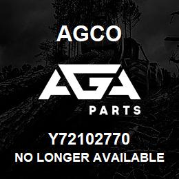 Y72102770 Agco NO LONGER AVAILABLE | AGA Parts