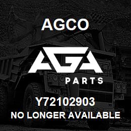 Y72102903 Agco NO LONGER AVAILABLE | AGA Parts