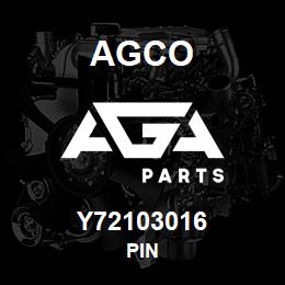 Y72103016 Agco PIN | AGA Parts