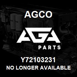 Y72103231 Agco NO LONGER AVAILABLE | AGA Parts