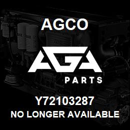 Y72103287 Agco NO LONGER AVAILABLE | AGA Parts