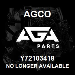 Y72103418 Agco NO LONGER AVAILABLE | AGA Parts