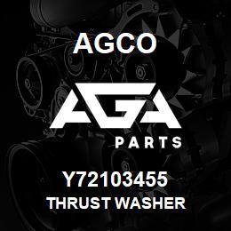 Y72103455 Agco THRUST WASHER | AGA Parts