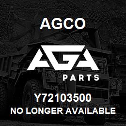 Y72103500 Agco NO LONGER AVAILABLE | AGA Parts