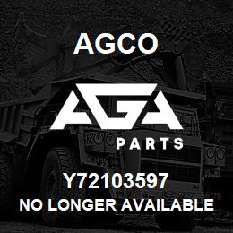 Y72103597 Agco NO LONGER AVAILABLE | AGA Parts