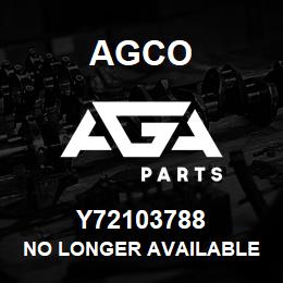 Y72103788 Agco NO LONGER AVAILABLE | AGA Parts