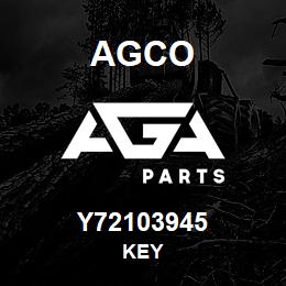 Y72103945 Agco KEY | AGA Parts