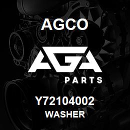 Y72104002 Agco WASHER | AGA Parts