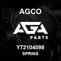 Y72104098 Agco SPRING | AGA Parts