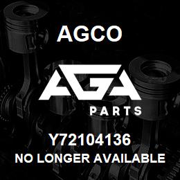 Y72104136 Agco NO LONGER AVAILABLE | AGA Parts