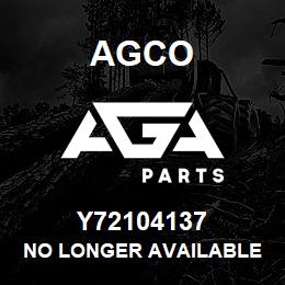 Y72104137 Agco NO LONGER AVAILABLE | AGA Parts