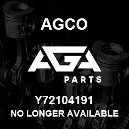 Y72104191 Agco NO LONGER AVAILABLE | AGA Parts