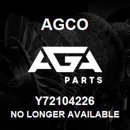 Y72104226 Agco NO LONGER AVAILABLE | AGA Parts