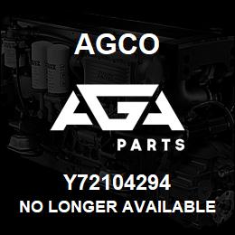 Y72104294 Agco NO LONGER AVAILABLE | AGA Parts