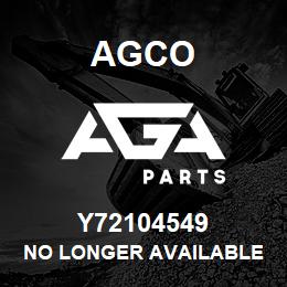 Y72104549 Agco NO LONGER AVAILABLE | AGA Parts