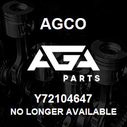 Y72104647 Agco NO LONGER AVAILABLE | AGA Parts