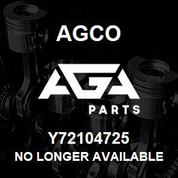 Y72104725 Agco NO LONGER AVAILABLE | AGA Parts