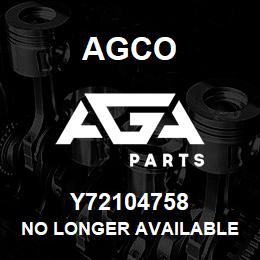 Y72104758 Agco NO LONGER AVAILABLE | AGA Parts