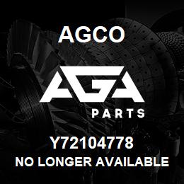 Y72104778 Agco NO LONGER AVAILABLE | AGA Parts