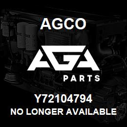 Y72104794 Agco NO LONGER AVAILABLE | AGA Parts