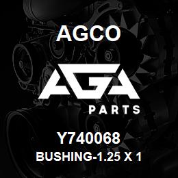 Y740068 Agco BUSHING-1.25 X 1 | AGA Parts