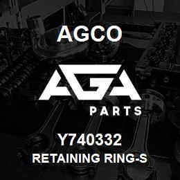 Y740332 Agco RETAINING RING-S | AGA Parts