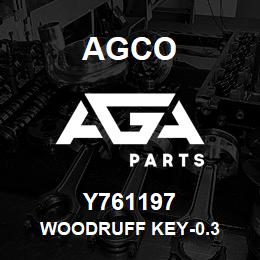 Y761197 Agco WOODRUFF KEY-0.3 | AGA Parts