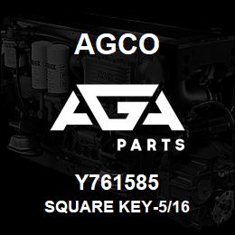 Y761585 Agco SQUARE KEY-5/16 | AGA Parts