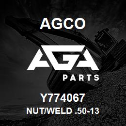 Y774067 Agco NUT/WELD .50-13 | AGA Parts