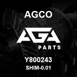 Y800243 Agco SHIM-0.01 | AGA Parts