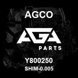 Y800250 Agco SHIM-0.005 | AGA Parts