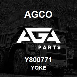 Y800771 Agco YOKE | AGA Parts