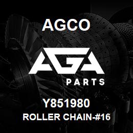 Y851980 Agco ROLLER CHAIN-#16 | AGA Parts