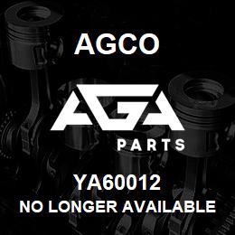 YA60012 Agco NO LONGER AVAILABLE | AGA Parts