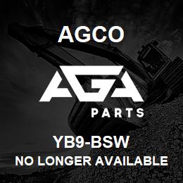 YB9-BSW Agco NO LONGER AVAILABLE | AGA Parts