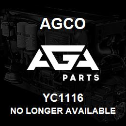 YC1116 Agco NO LONGER AVAILABLE | AGA Parts