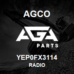 YEP0FX3114 Agco RADIO | AGA Parts