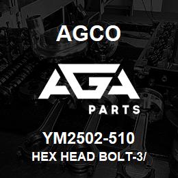 YM2502-510 Agco HEX HEAD BOLT-3/ | AGA Parts