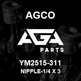 YM2515-311 Agco NIPPLE-1/4 X 3 | AGA Parts