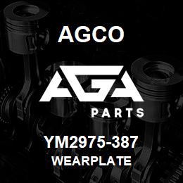 YM2975-387 Agco WEARPLATE | AGA Parts