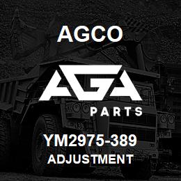 YM2975-389 Agco ADJUSTMENT | AGA Parts