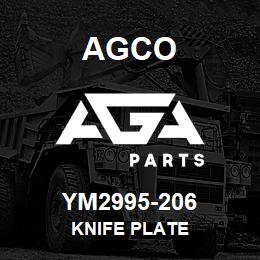 YM2995-206 Agco KNIFE PLATE | AGA Parts